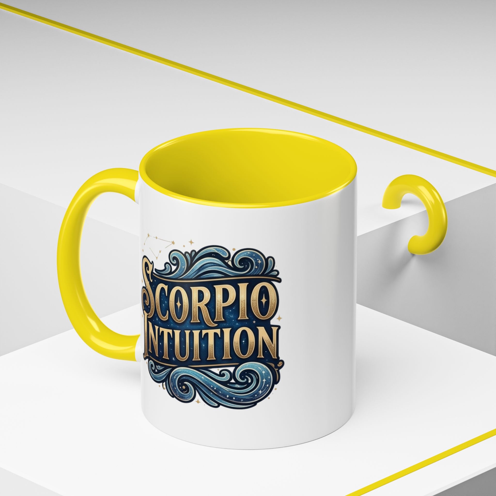 Scorpio Intuition Accent Coffee Mug — Zodiac Astrology Gift