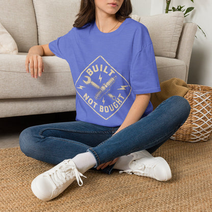 Built Not Bought T-Shirt — Vintage Mechanic Auto Repair Tee