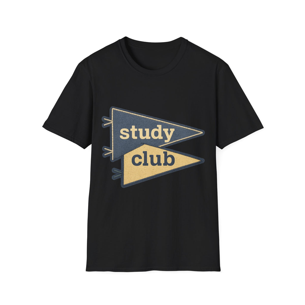 Study Club T-Shirt — Retro Pennant Student Tee - Trending Now - August 2026
