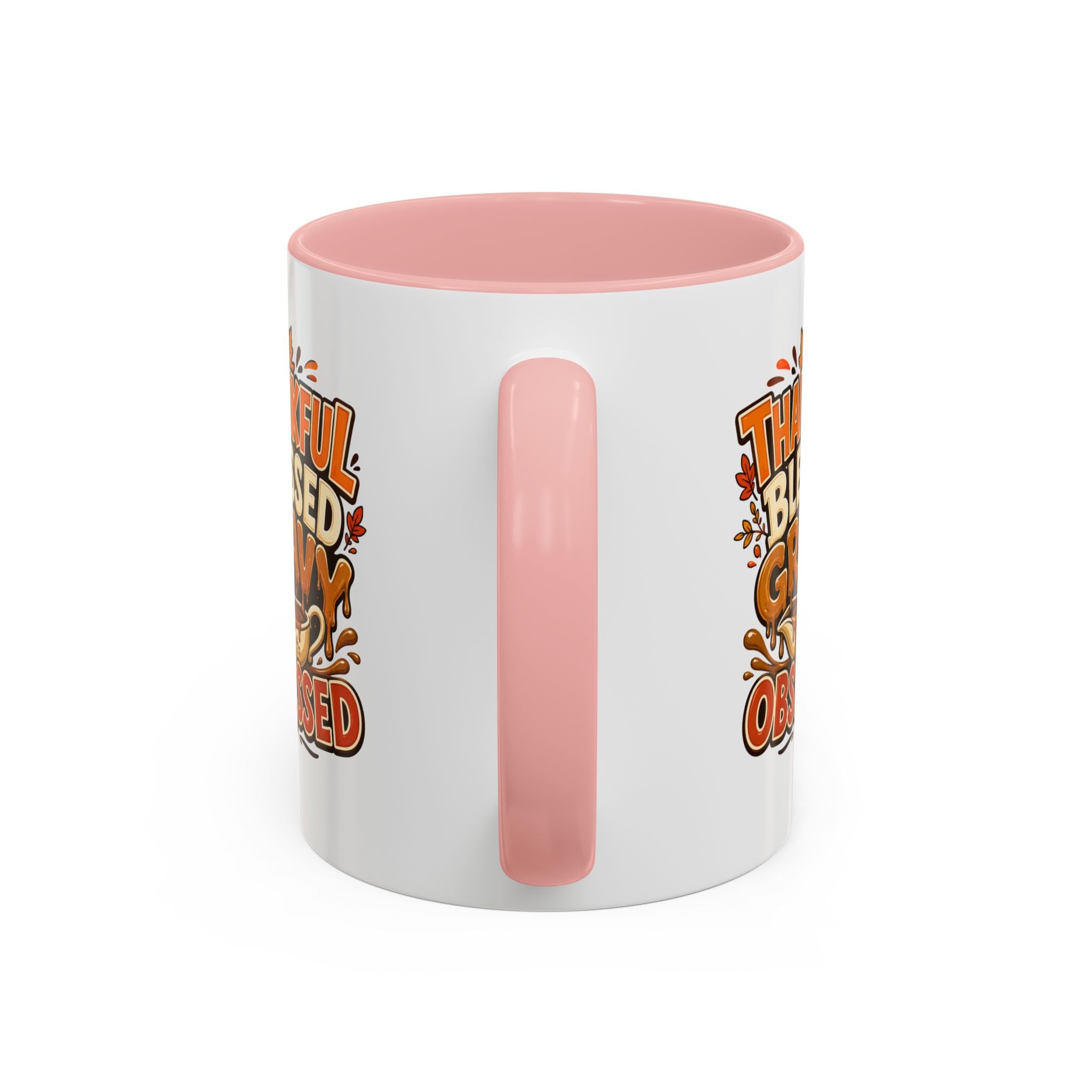 Thanksgiving Mug Coffee Mug — "Thankful Blessed Gravy Obsessed" Thanksgiving Accent Mug