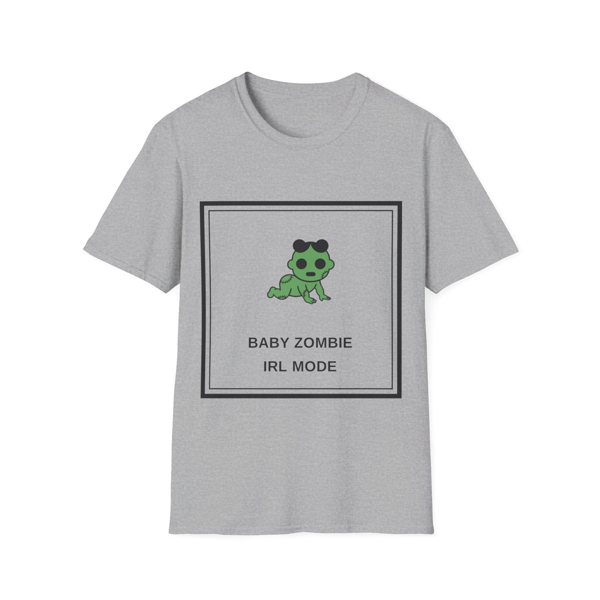 Baby Zombie T-Shirt — Cute Green Cartoon 'Baby Zombie IRL Mode' Graphic Tee - Trending Now - August 2026