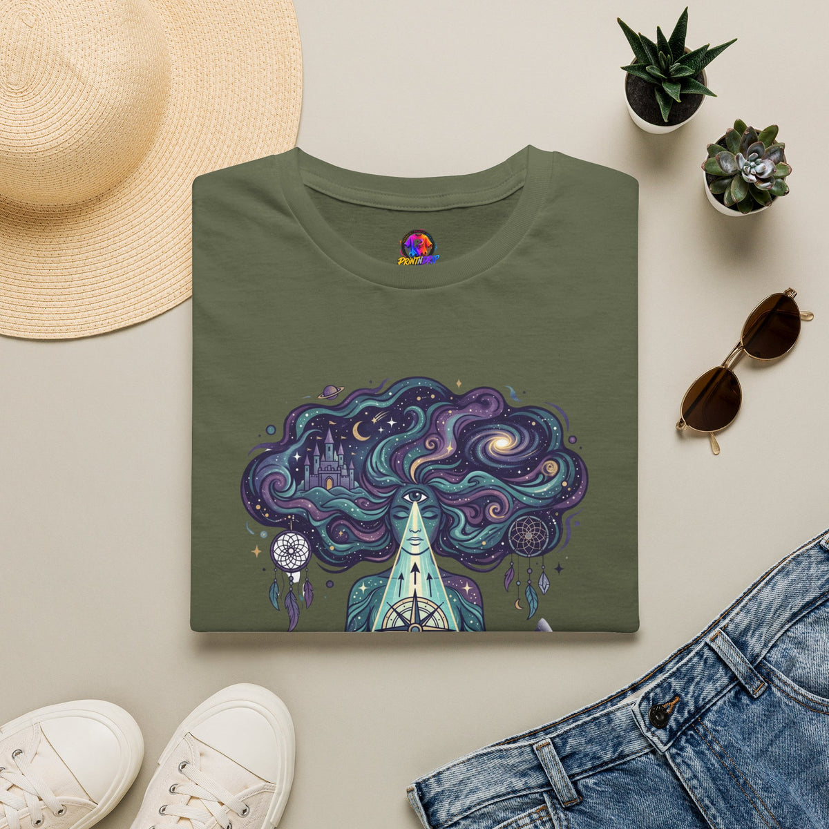 Pisces Zodiac Meditative Pisces T‑Shirt — 'Guided by dreams, ruled by intuition' Zodiac Tee