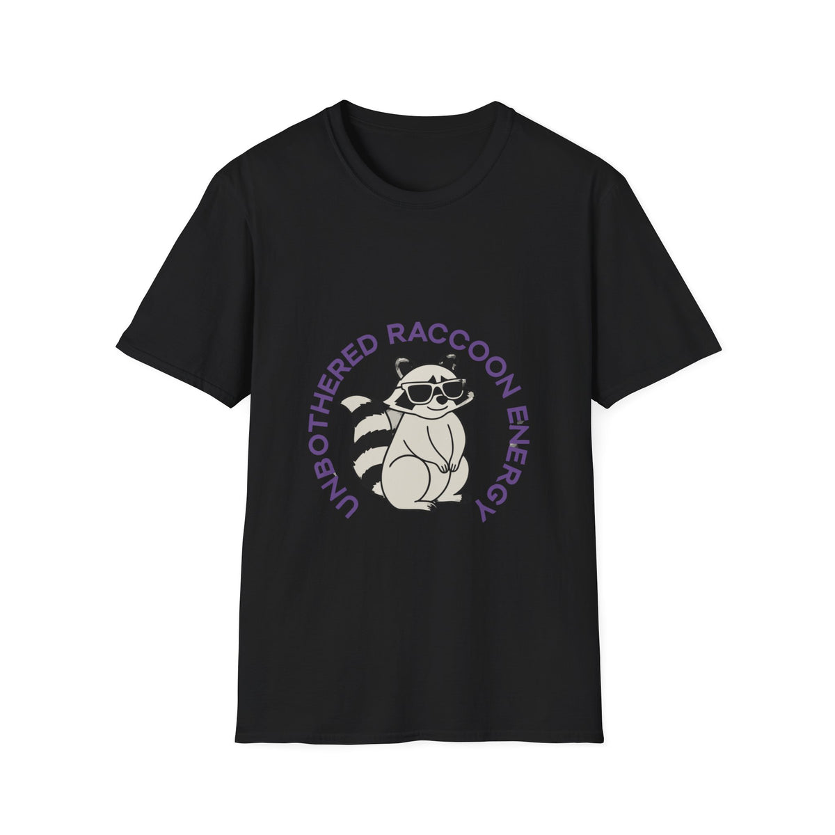 "Unbothered Raccoon Energy" Funny Animal Graphic Tee - Trending Now - September 2026