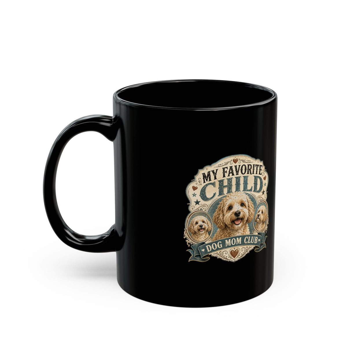 Milo Bailey Dog Dad Mom Dog Mom Mug — “My Favorite Child” Black Coffee Cup