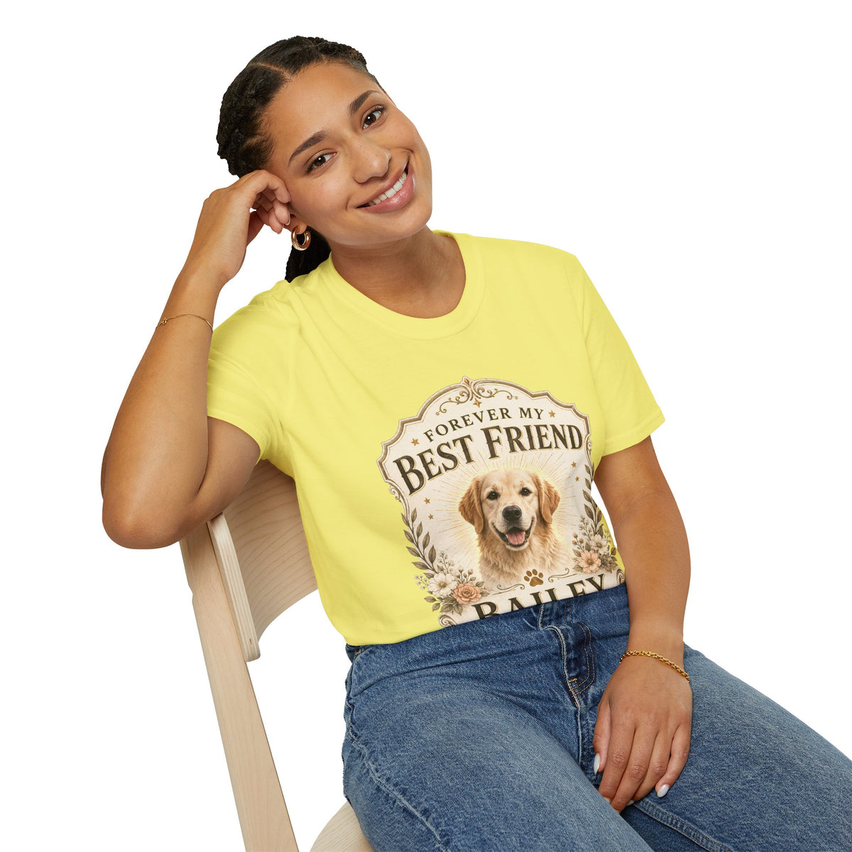 Forever My Best Friend Dog T-Shirt — Personalized Pet Tribute Tee