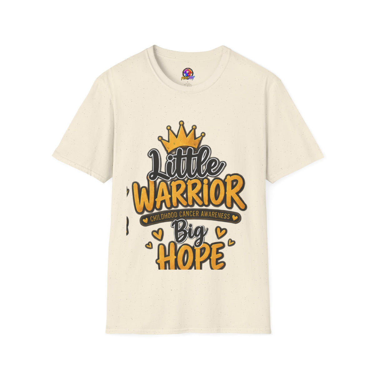 Little Warrior Big Hope Kids T-Shirt — Childhood Cancer Awareness Tee