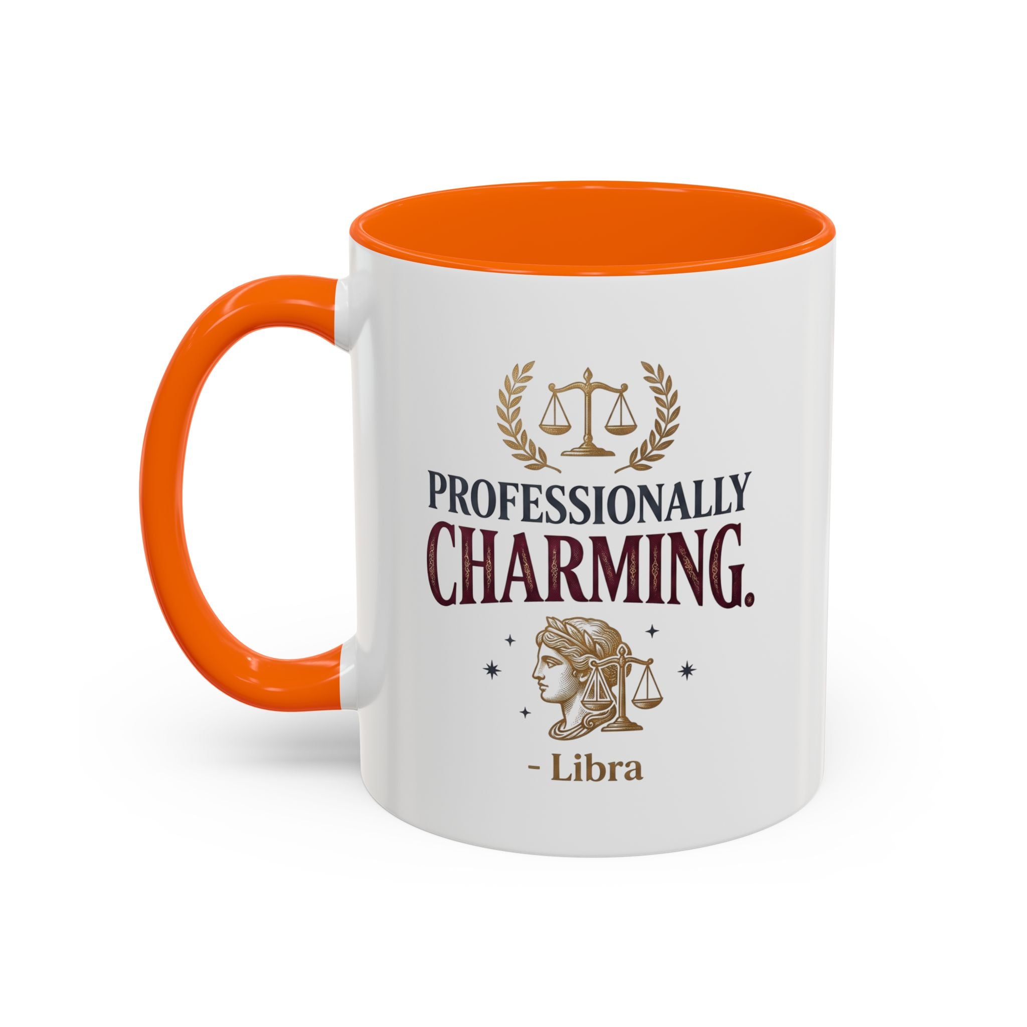 Libra 'Professionally Charming' Accent Coffee Mug — Zodiac Astrology Gift