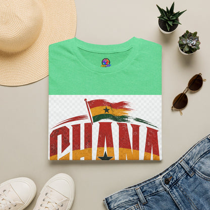 Ghana Flag Soccer T-Shirt — Retro Ghana Pride Football Tee