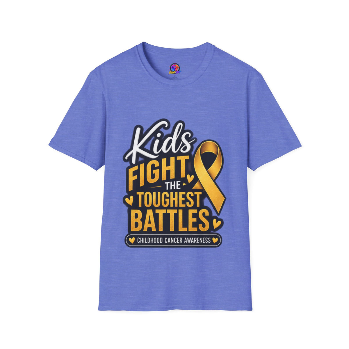 Kids Fight the Toughest Battles Childhood Cancer Awareness T-Shirt