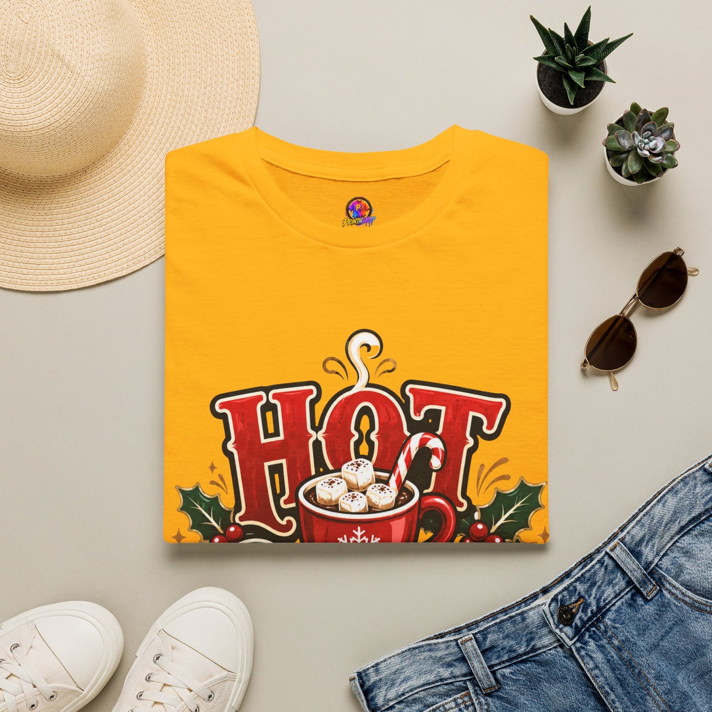 Hot Cocoa Crew T‑Shirt — Cozy Holiday Hot Chocolate Graphic Tee