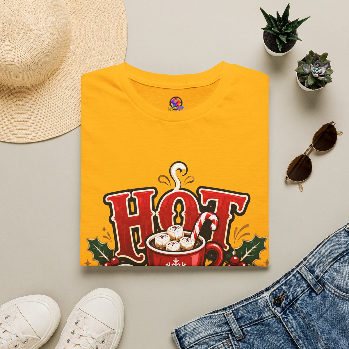 Hot Cocoa Crew T‑Shirt — Cozy Holiday Hot Chocolate Graphic Tee