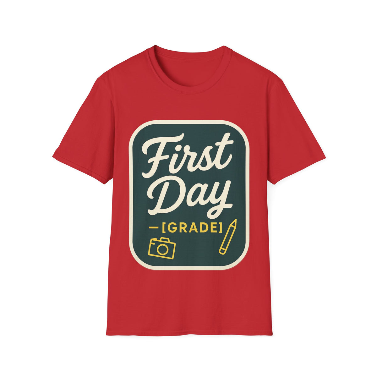 First Day T-Shirt — Retro "First Day (Grade 1)" Back-to-School Tee - Trending Now - August 2026