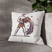 Zodiac Aquarius Pillowcase – Astrological Water-Bearer Decorative Throw Pillow