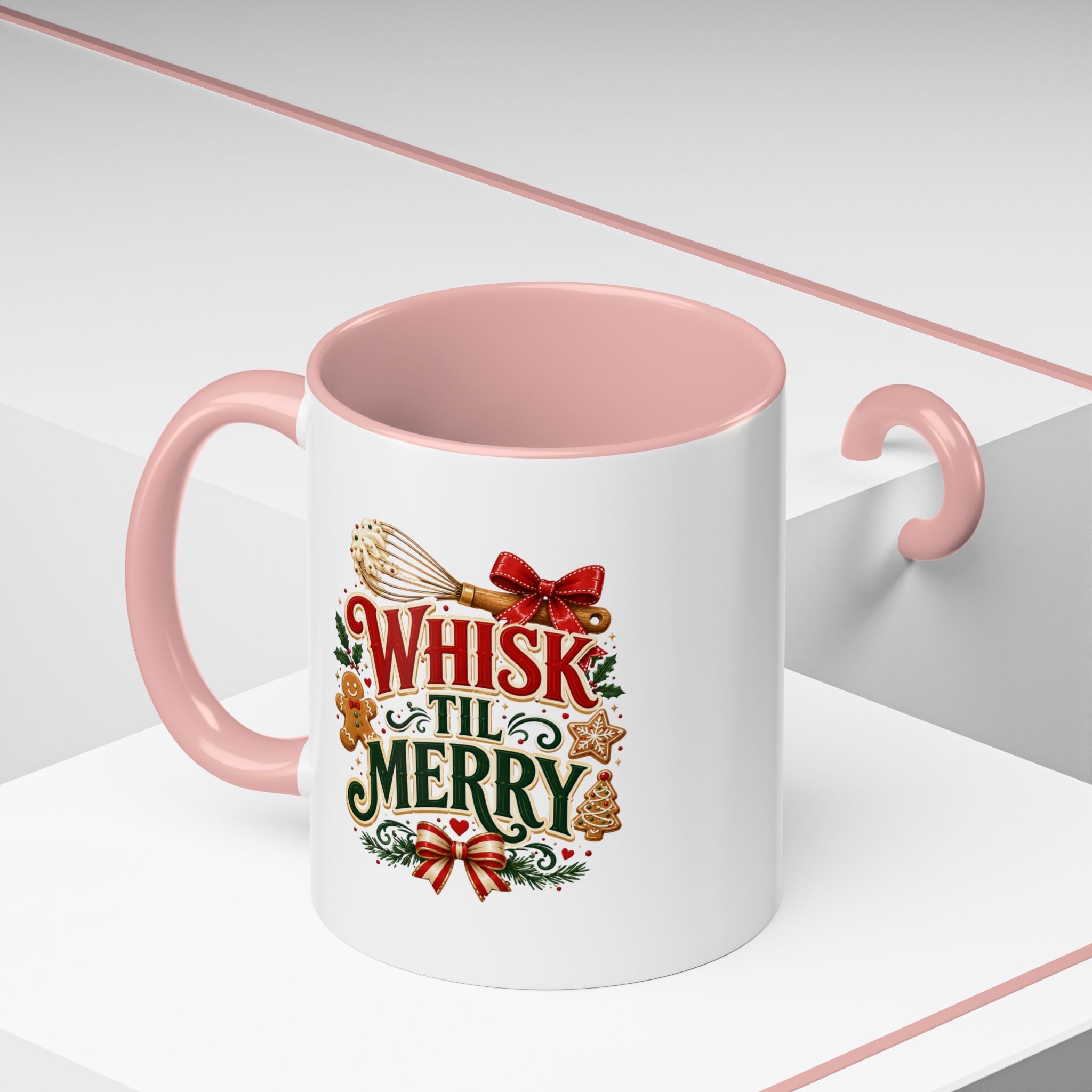Whisk 'Til Merry Coffee Mug — Holiday Baking Kitchen Mug