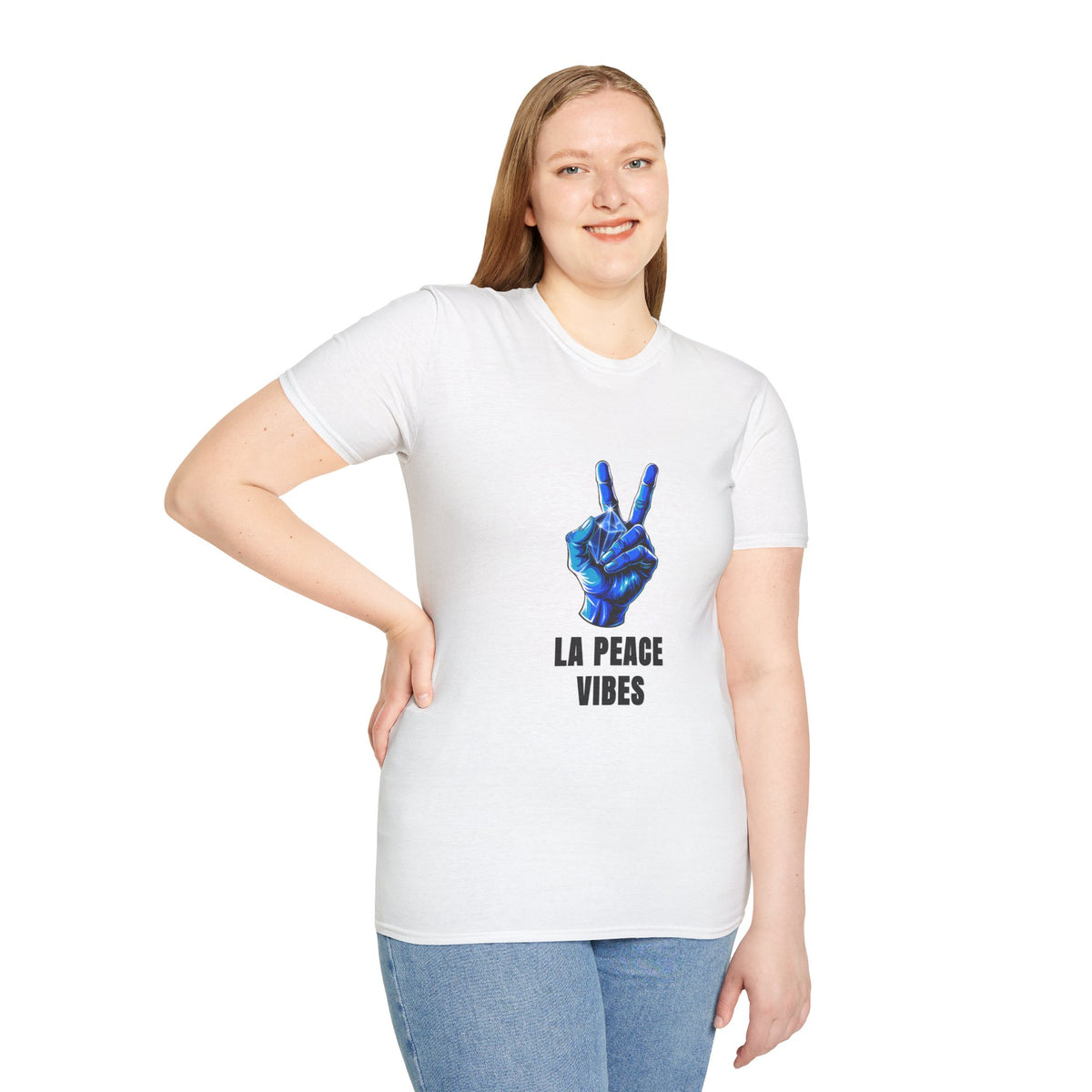 Peace Vibes T-Shirt — Blue Peace Hand Graphic Tee - Trending Now - August 2026