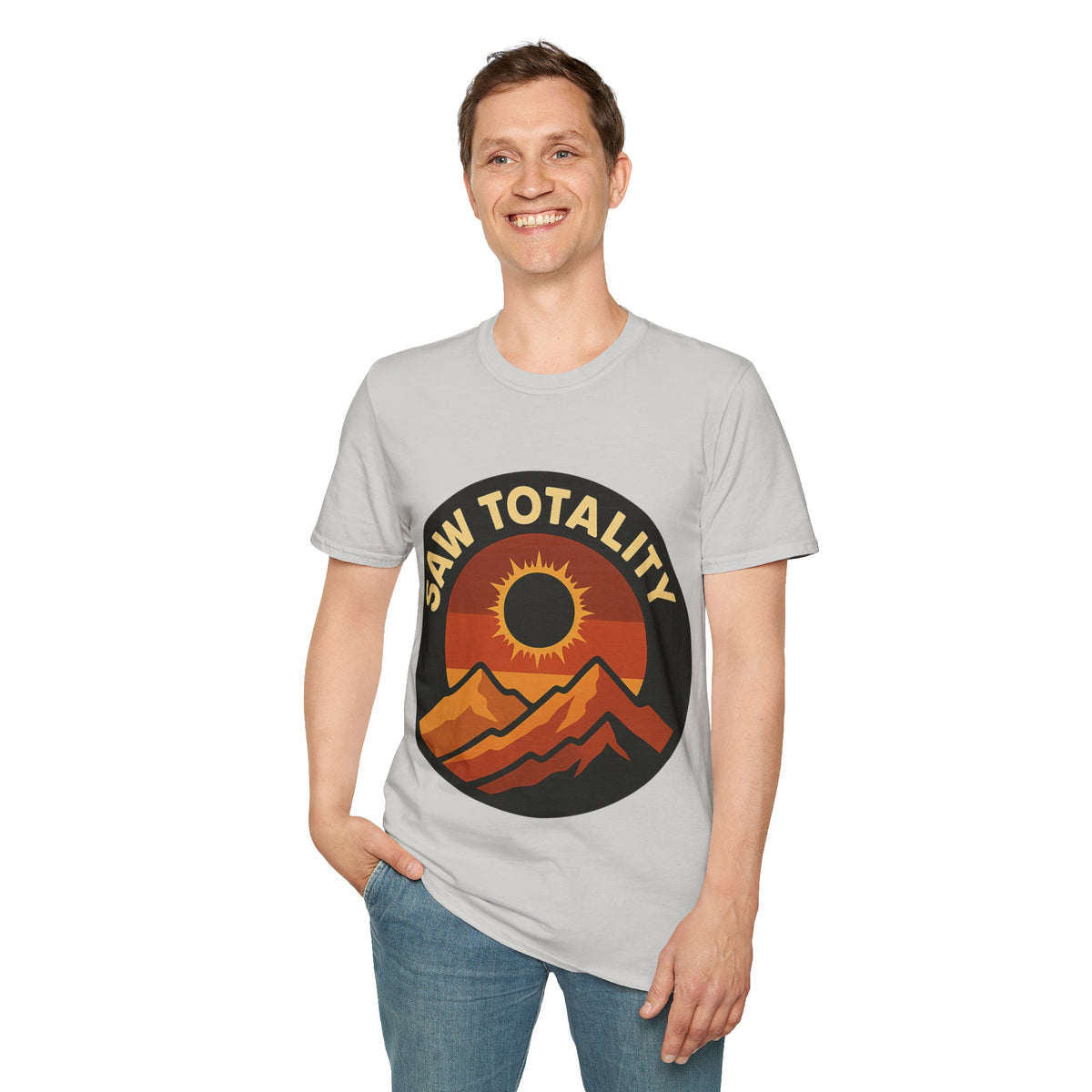 I Saw Totality Solar Eclipse Graphic Tee - Retro Nature Mountain T-Shirt - Trending Now - September 2026
