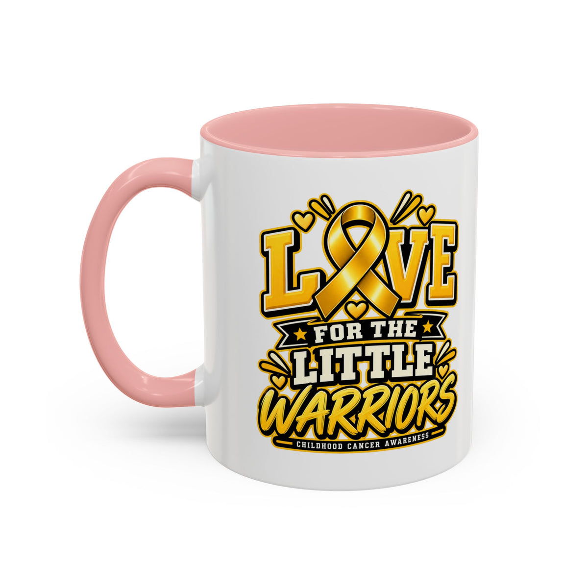 Coffee Mug — "Love for the Little Warriors" Childhood Cancer Awareness Accent Mug