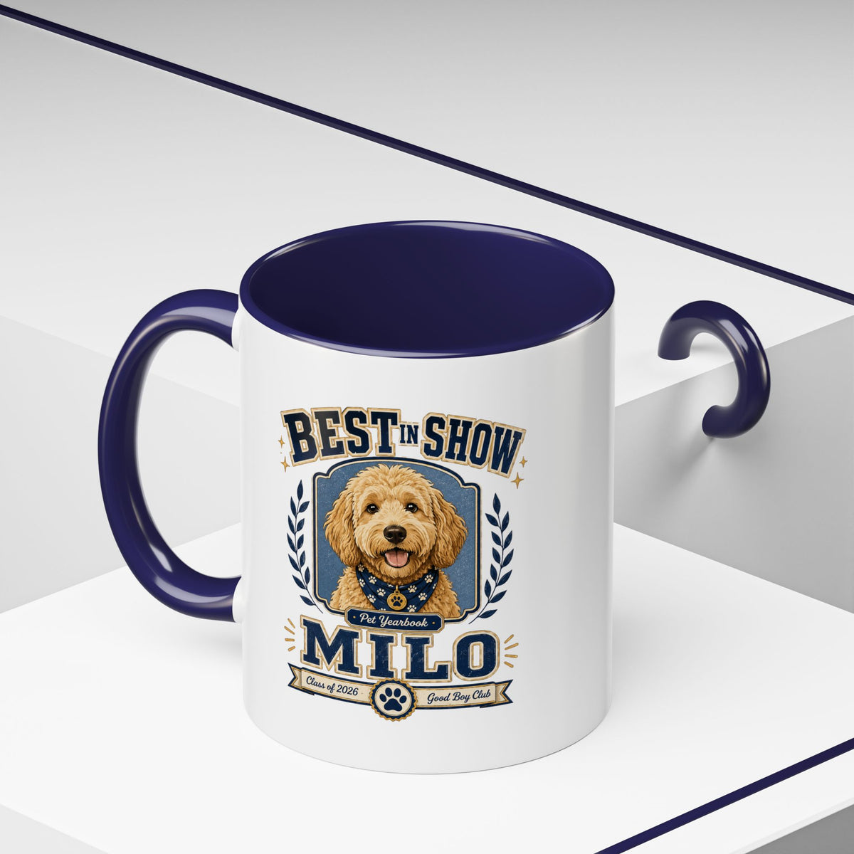 Milo Bailey Dog Dad Mom Best in Show Milo Coffee Mug — Personalized Dog Lover Accent Mug
