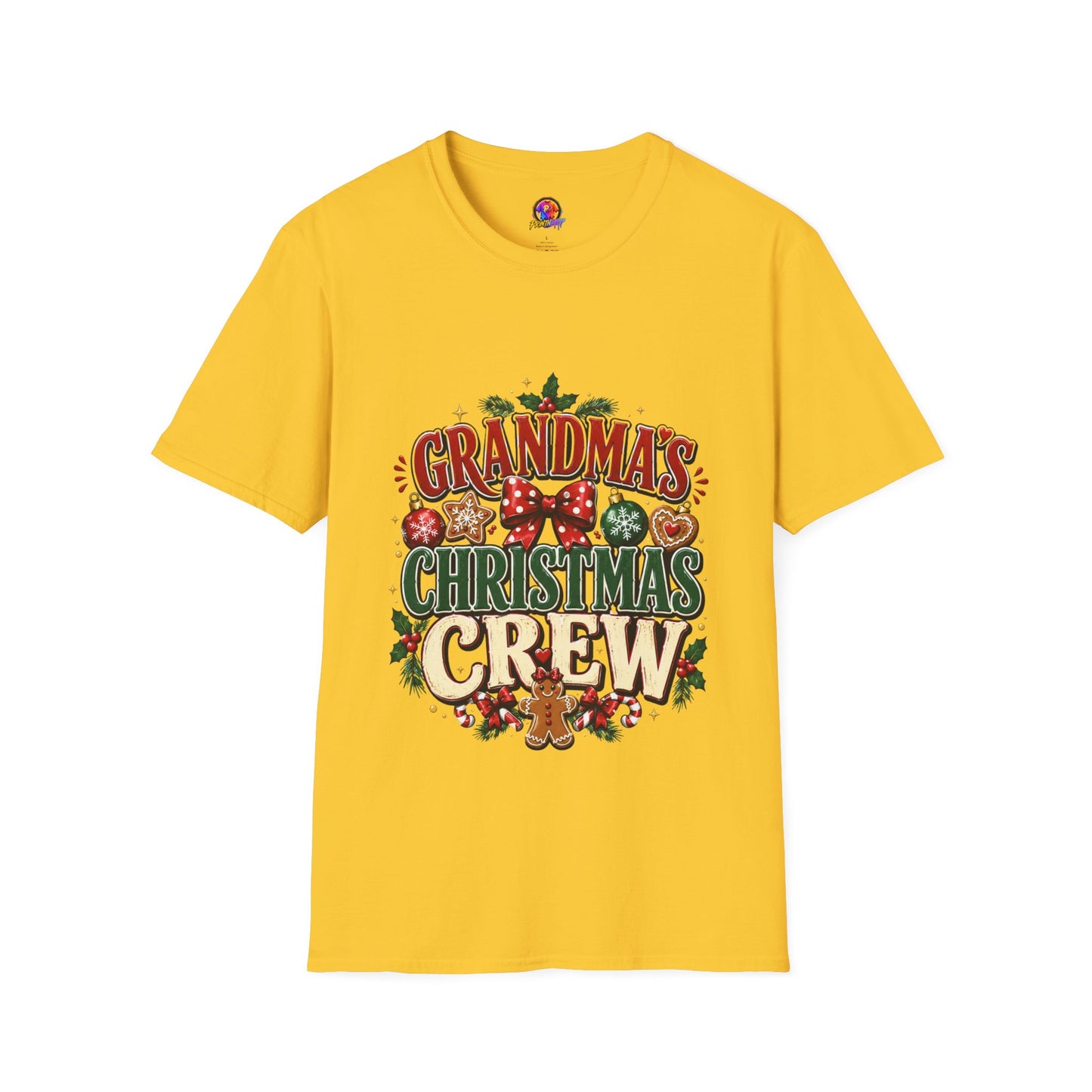 T-Shirt — Grandma's Christmas Crew Holiday Tee