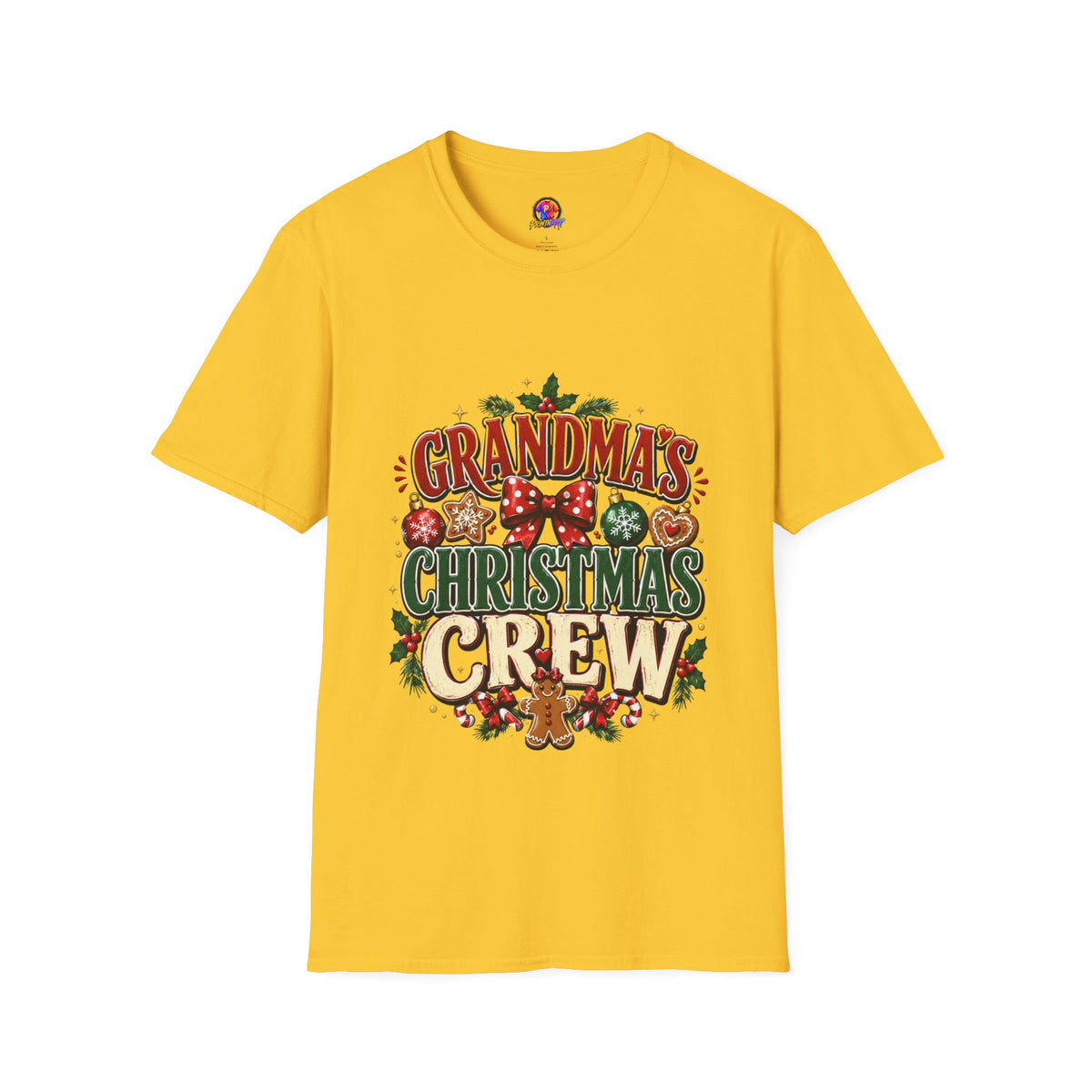 T-Shirt — Grandma's Christmas Crew Holiday Tee