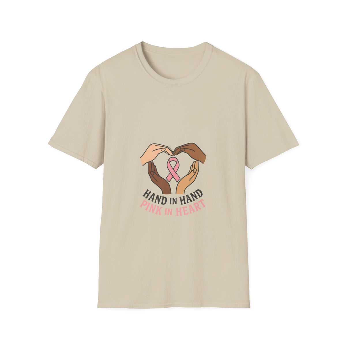 Breast Cancer Awareness T-Shirt — "Hand in Hand, Pink in Heart" Support Tee - Trending Now - October 2026