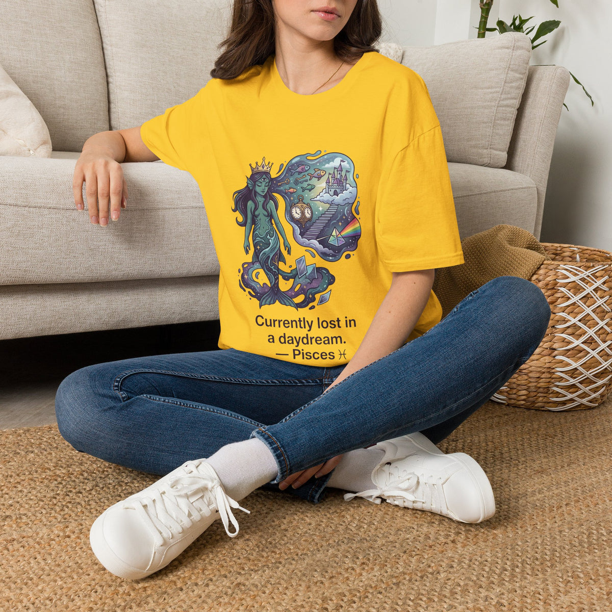 Pisces Daydream T-Shirt — 'Currently Lost in a Daydream' Zodiac Graphic Tee