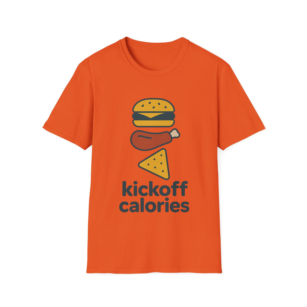 Funny 'Kick Off Calories' T-Shirt — Burger, Drumstick & Pizza Fitness Humor Tee - Trending Now - August 2026
