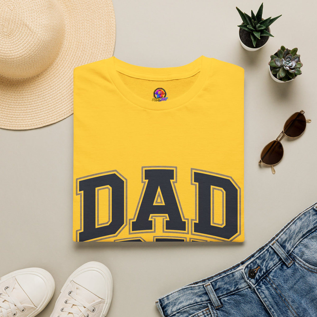 Dad Crew T-Shirt — Vintage Collegiate "DAD CREW" Father's Day Tee