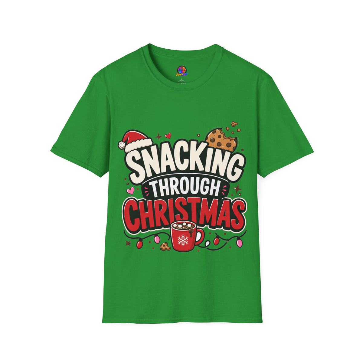 Snacking Through Christmas T-Shirt — Funny Holiday Cookie Tee
