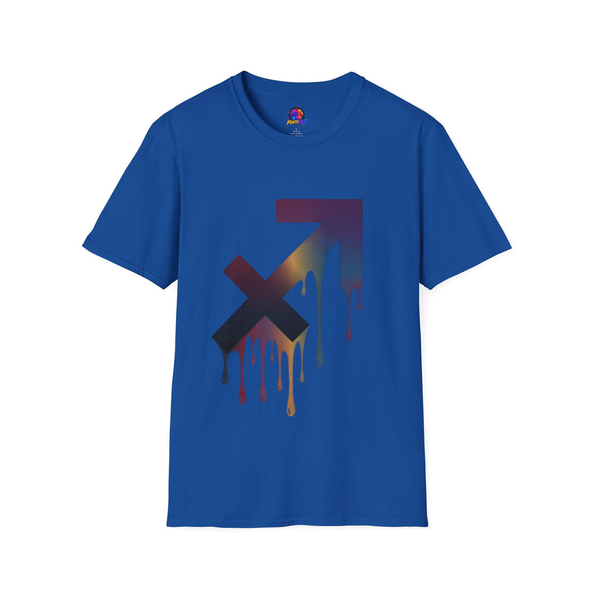 Sagittarius Drip T-Shirt — Gradient Astrological Arrow Tee