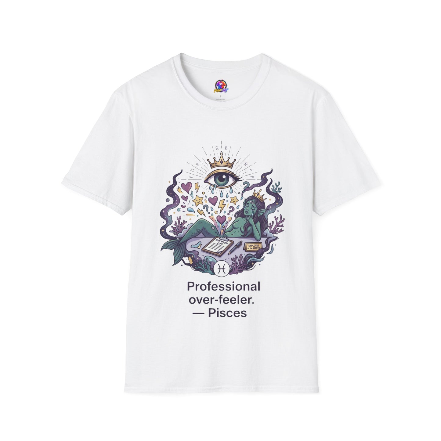 Mystic Eye Graphic T‑Shirt — 'Professional Over‑Feeler' Surreal Tee