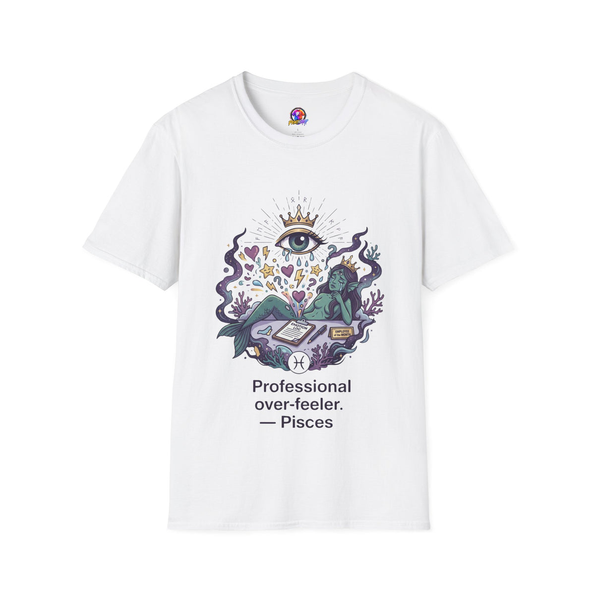 Mystic Eye Graphic T‑Shirt — 'Professional Over‑Feeler' Surreal Tee