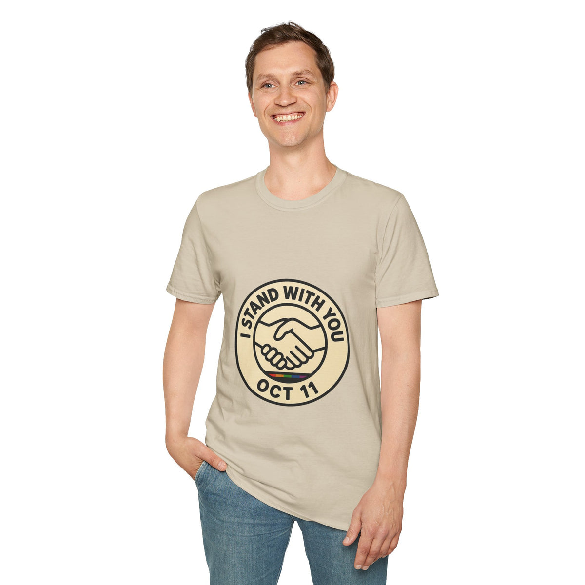 I Stand With You Oct 11 T‑Shirt — Solidarity Handshake Tee - Trending Now - October 2026
