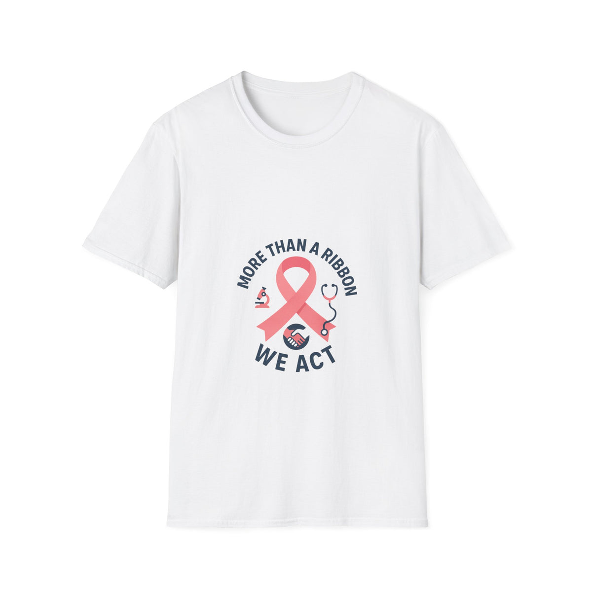 Breast Cancer Awareness T-Shirt — "More Than a Ribbon, We Act" Pink Ribbon Tee - Trending Now - October 2026