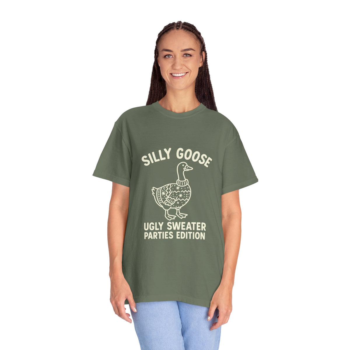 Silly Goose Ugly Sweater Parties Edition T-Shirt - Trending Now - October 2026