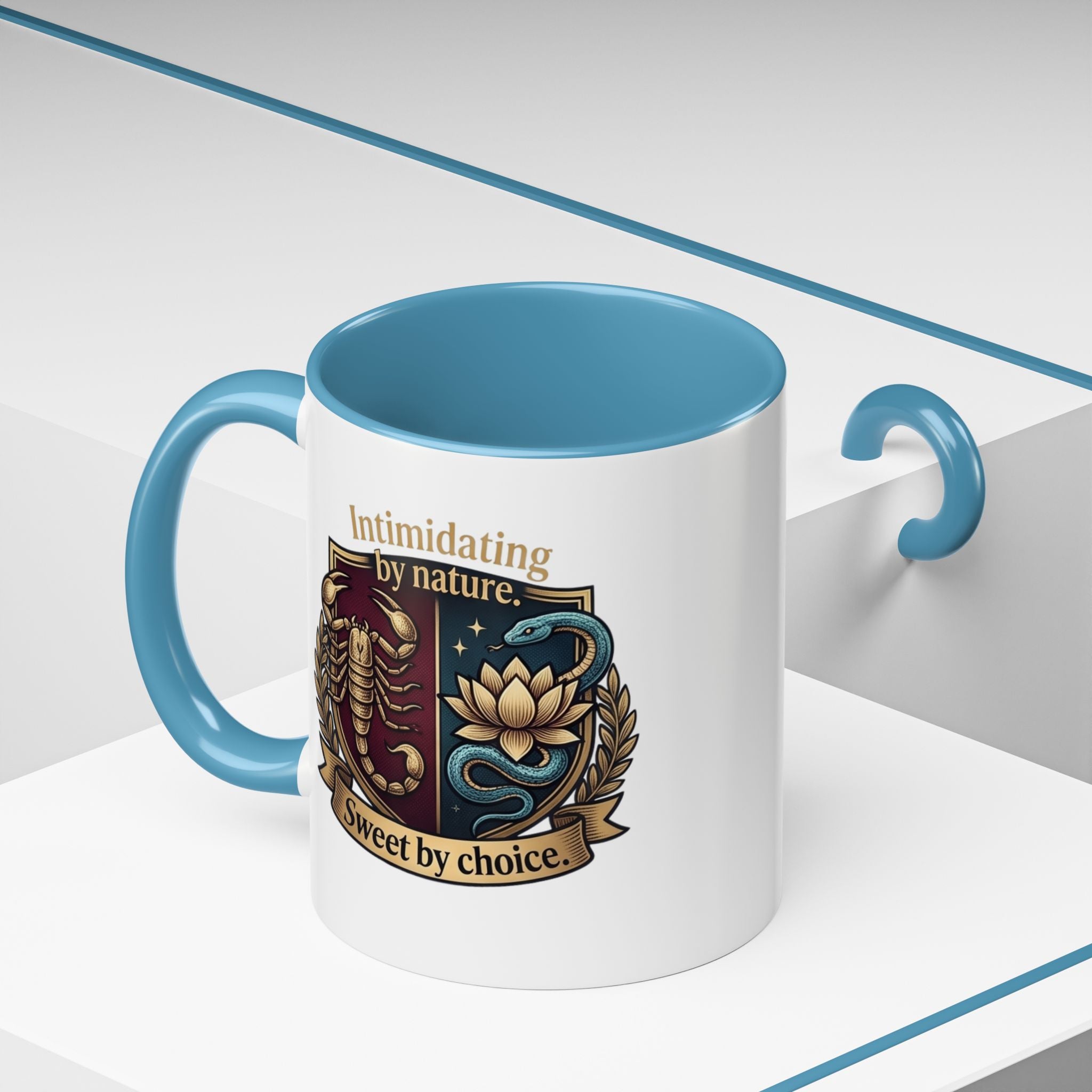 Intimidating by Nature, Sweet by Choice Accent Coffee Mug (11/15oz)