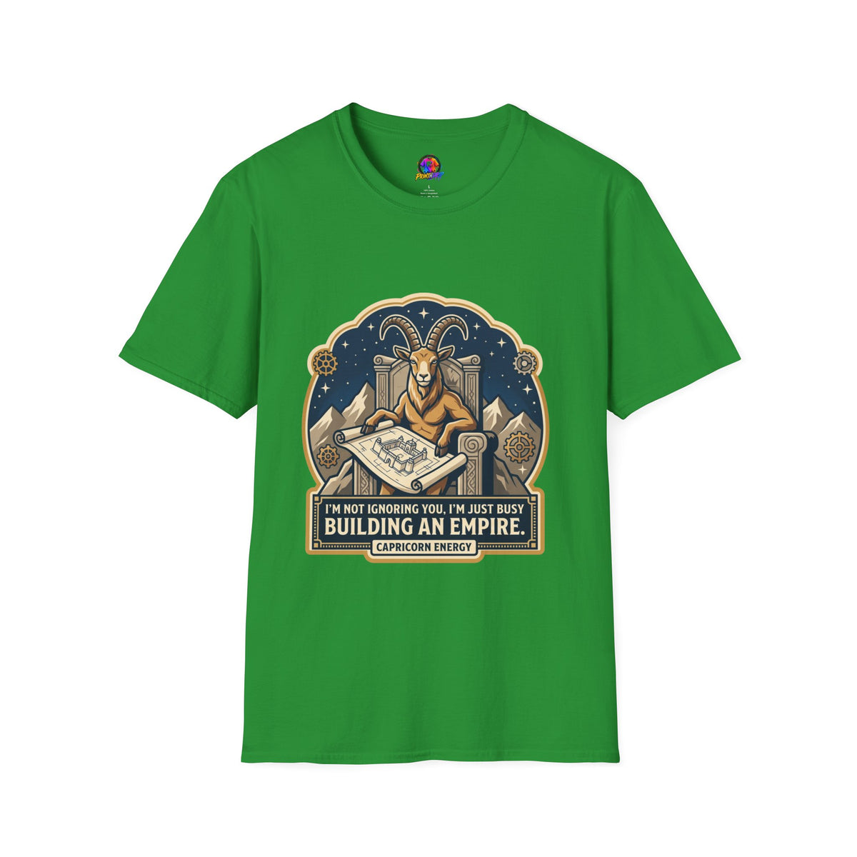 Capricorn Zodiac T-Shirt — "Building an Empire" Goat Horoscope Tee
