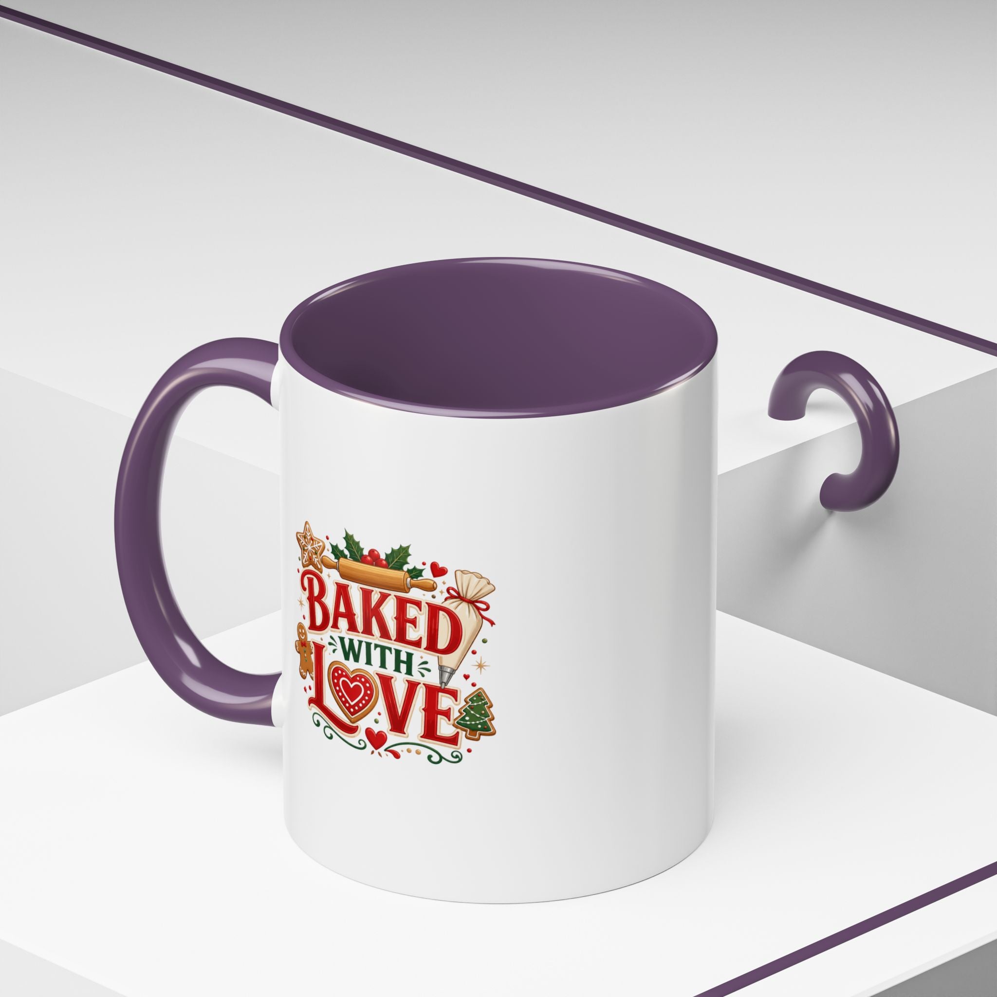Baked With Love Coffee Mug — Holiday Baking Kitchen Gift