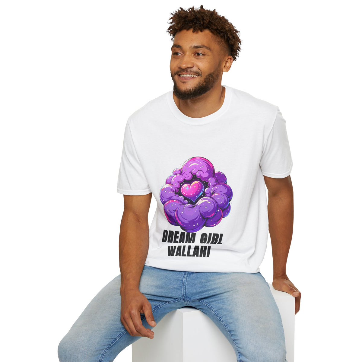 Dream Girl Wallahi T-Shirt — Cute Purple Heart Cloud Graphic Tee - Trending Now - August 2026