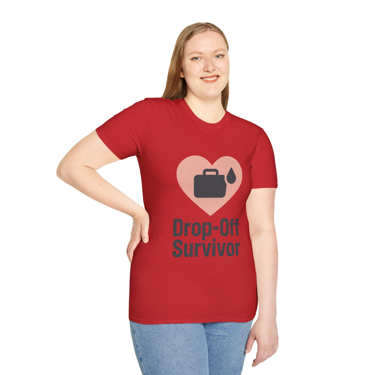 Drop-Off Survivor T-Shirt — Heart & Inkjet Printer Rescue Tee - Trending Now - August 2026