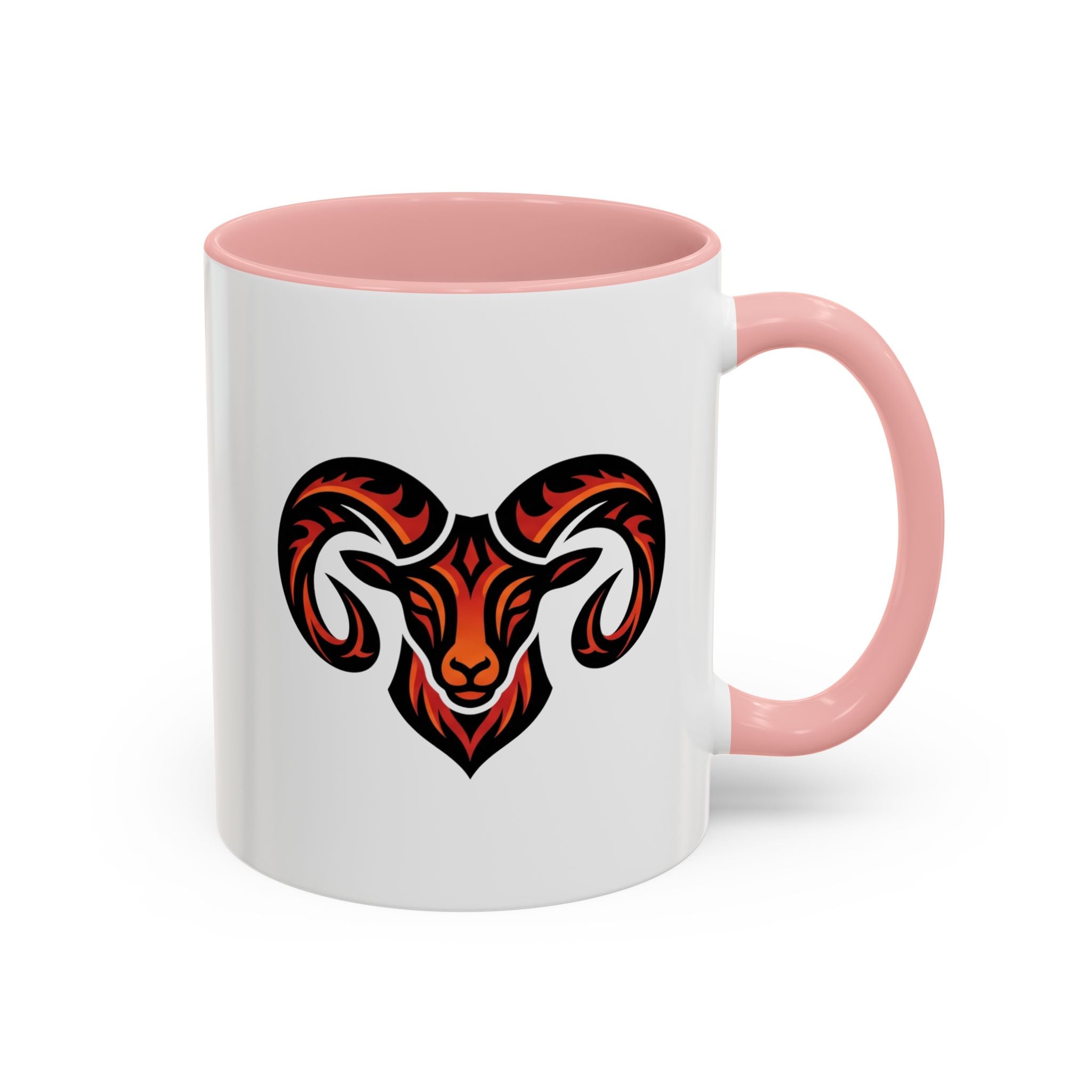 Ram Head Coffee Mug — Bold Tribal Goat Design Accent Mug