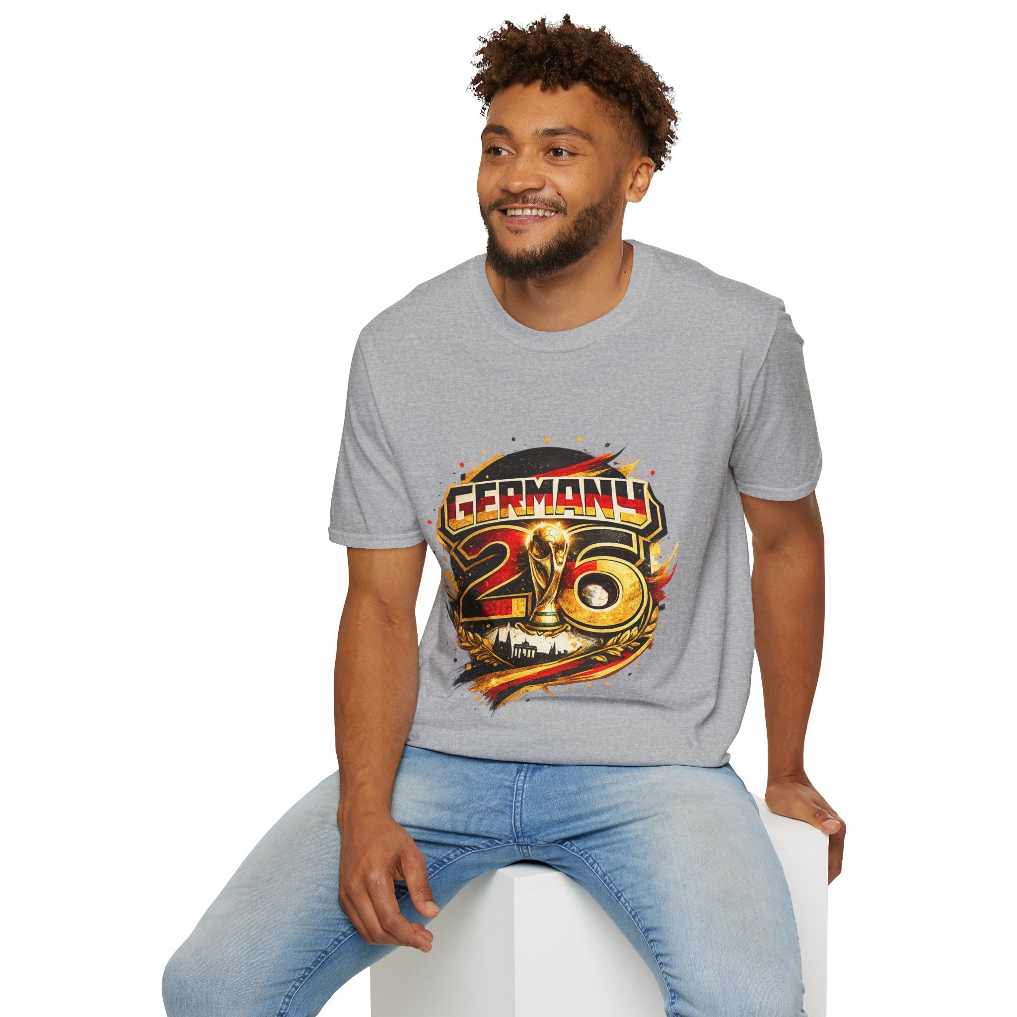 Germany 26 Skull Graphic T‑Shirt — Retro Soccer Fan Tee