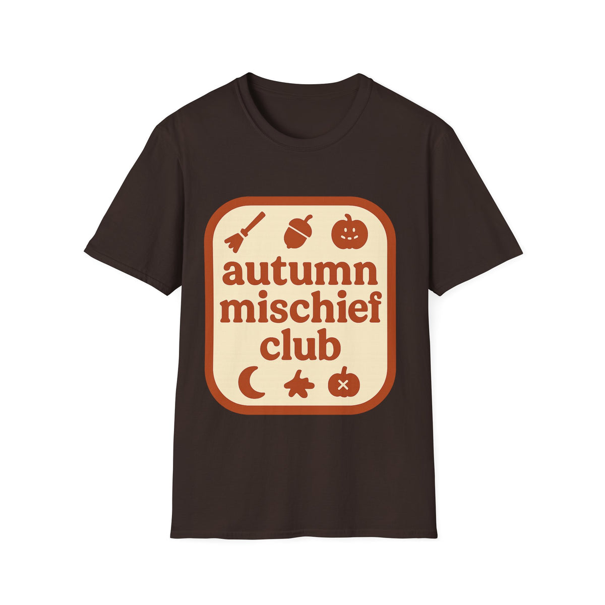 Autumn Mischief Club T-Shirt — Cozy Fall Graphic Tee - Trending Now - August 2026