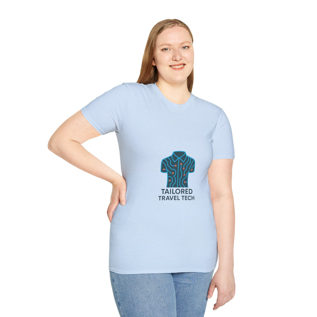 Tailored Travel Tech T-Shirt — Travel Tech Logo Tee - Trending Now - October 2026