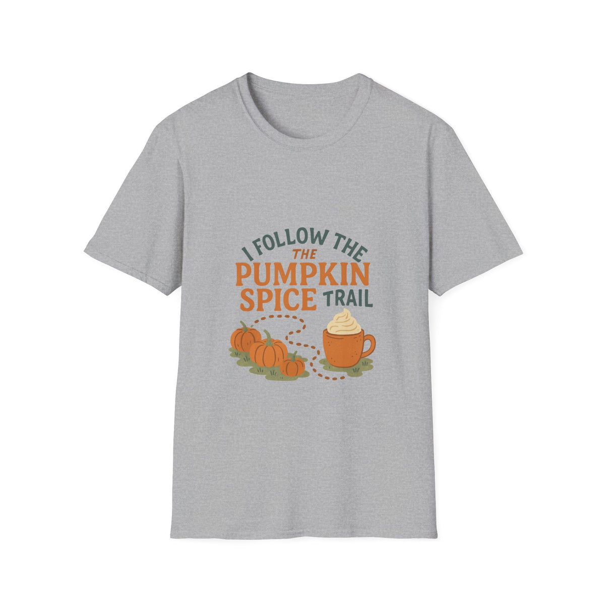 Pumpkin Spice Trail T-Shirt — Fall Coffee & Pumpkin Patch Tee - Trending Now - October 2026