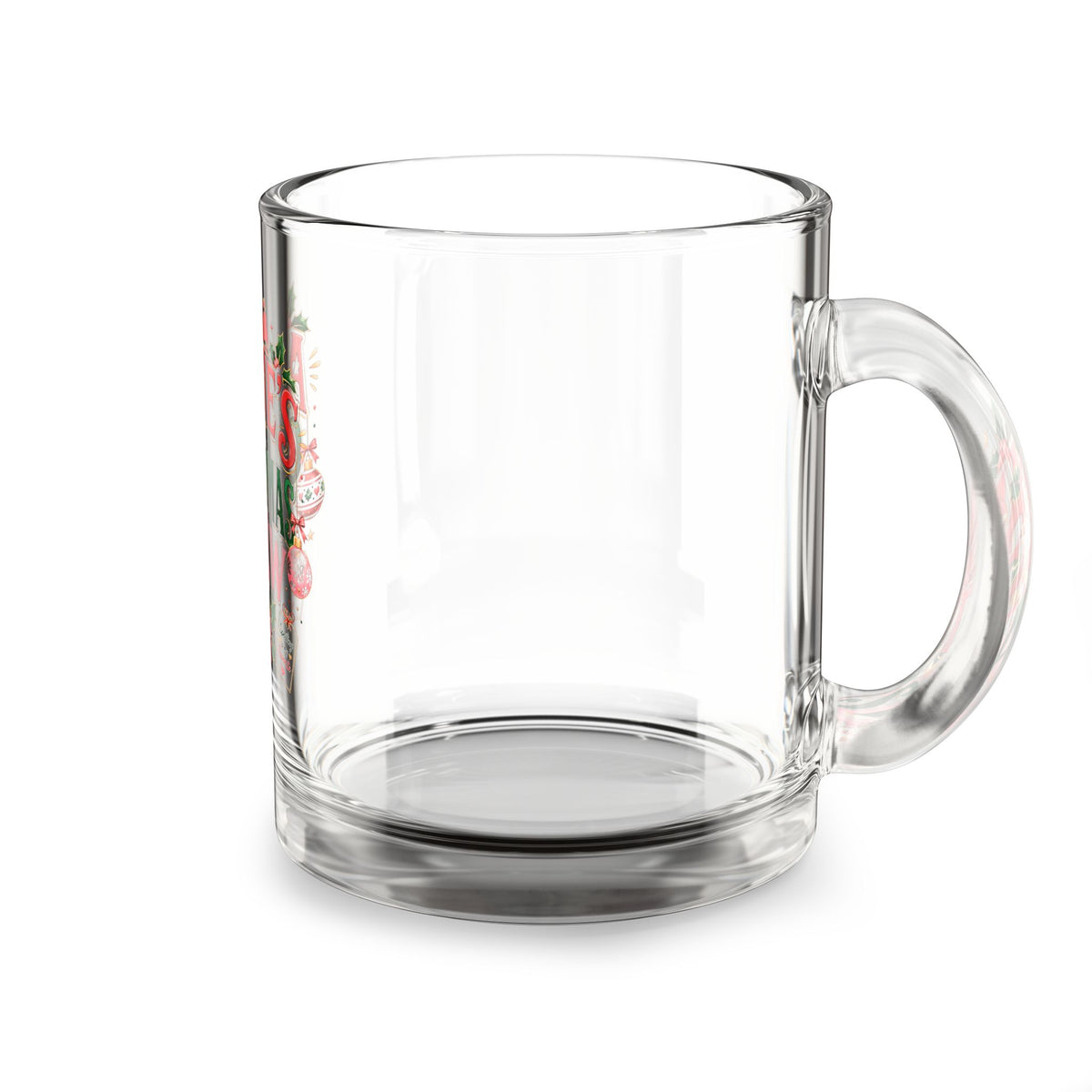 Christmas  Glass Mug 10 oz  Aunties Christmas Crew Glass Mug, 10oz