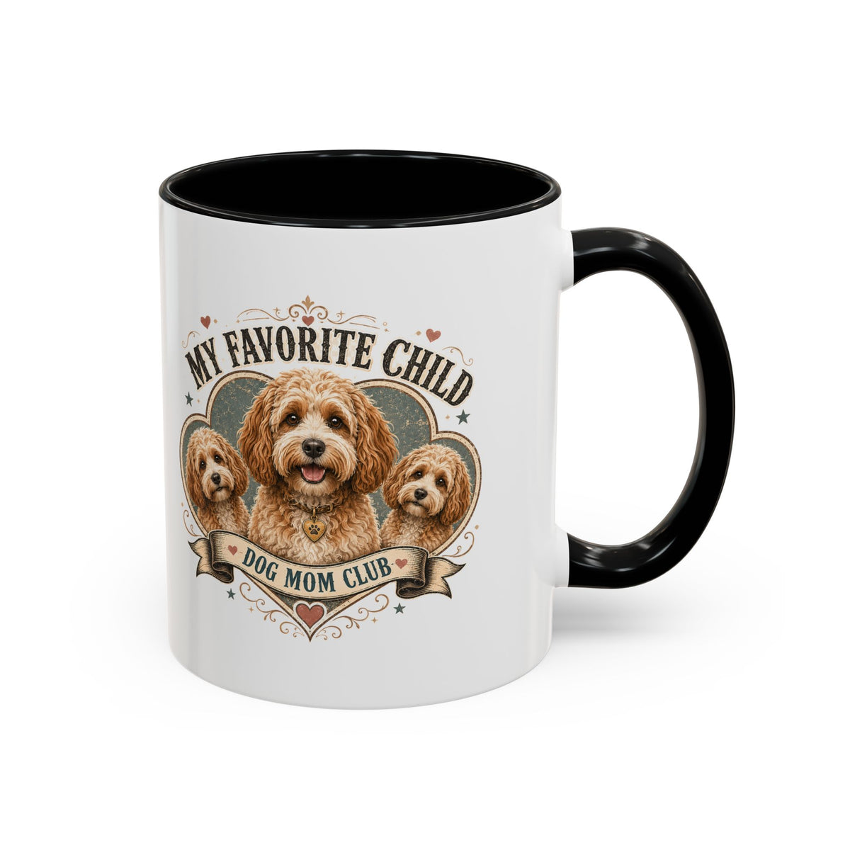 Milo Bailey Dog Dad Mom Dog Mom Club Coffee Mug — “My Favorite Child” Cute Labradoodle Gift