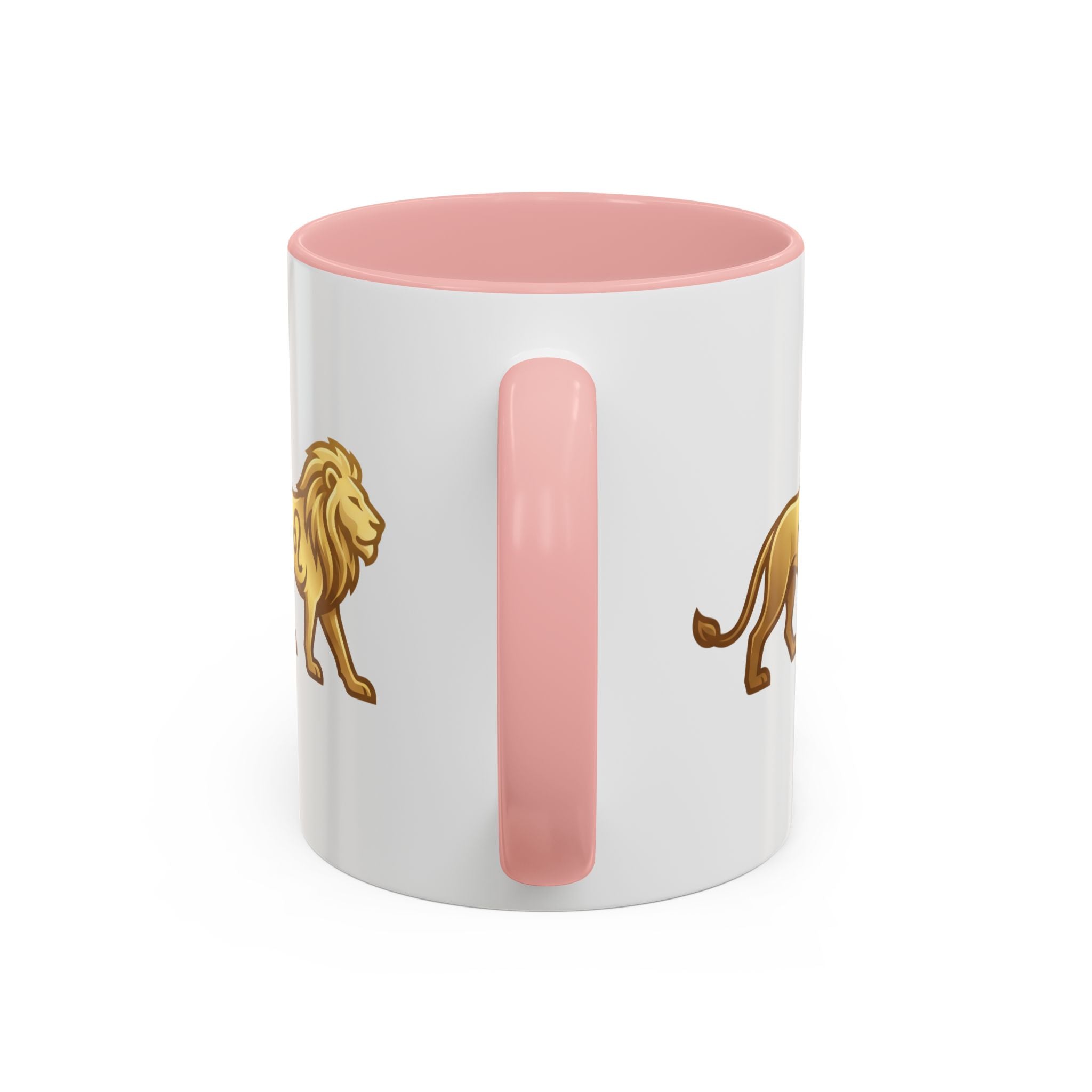 Leo Zodiac Coffee Mug — Gold Lion Accent Mug for Astrology Lovers