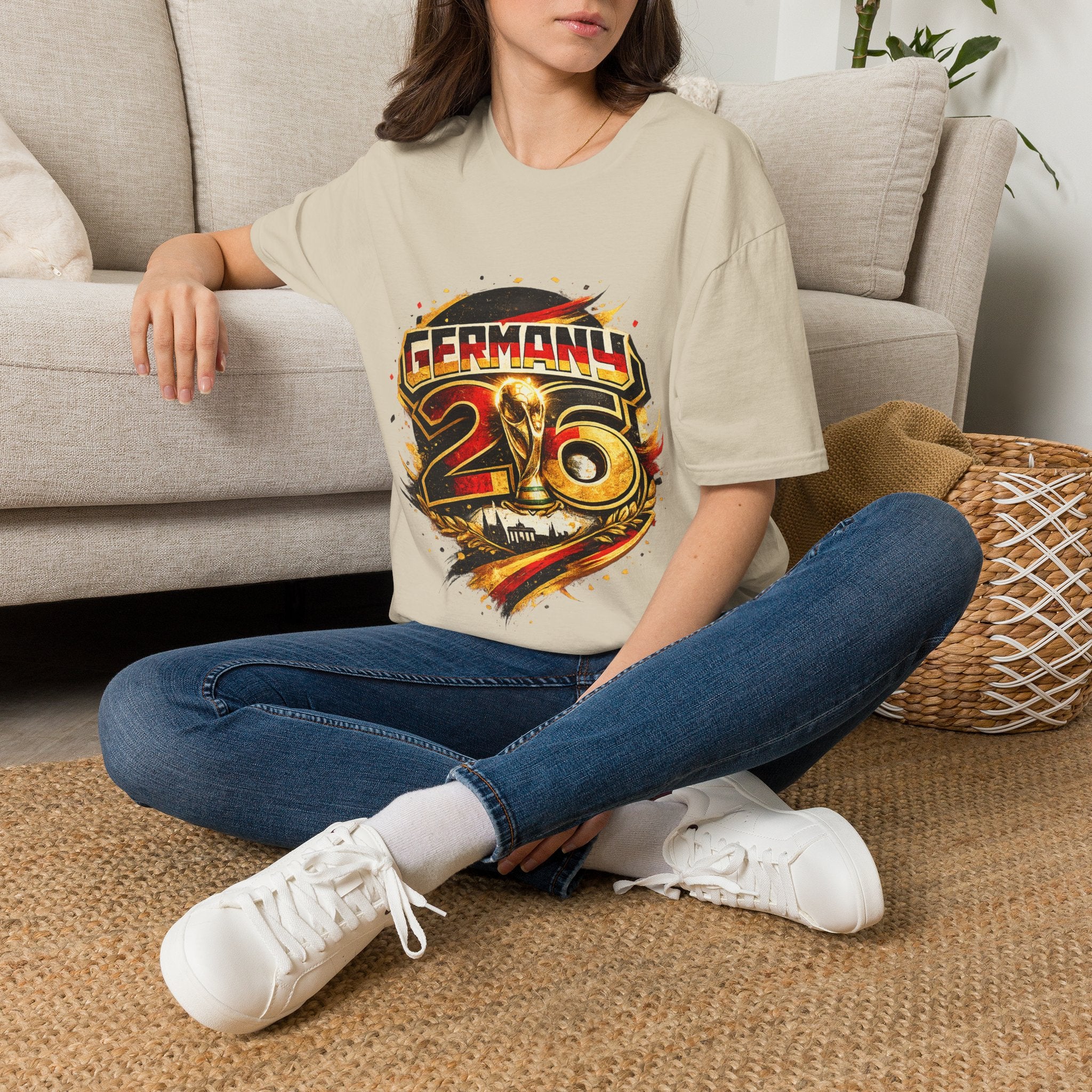Germany 26 Skull Graphic T‑Shirt — Retro Soccer Fan Tee