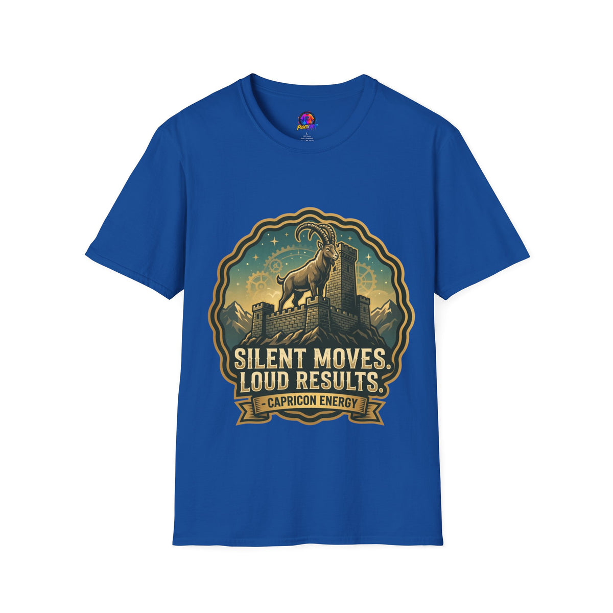 Capricorn Energy T-Shirt — "Silent Moves, Loud Results" Zodiac Tee